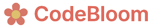 CodeBloom logo flower